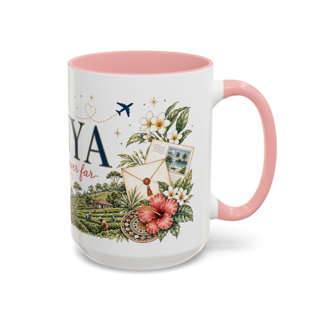 Kenya Home Country Mug | Moving Away Gift | Long Distance Friendship | 11 oz 15 oz Accent Mug