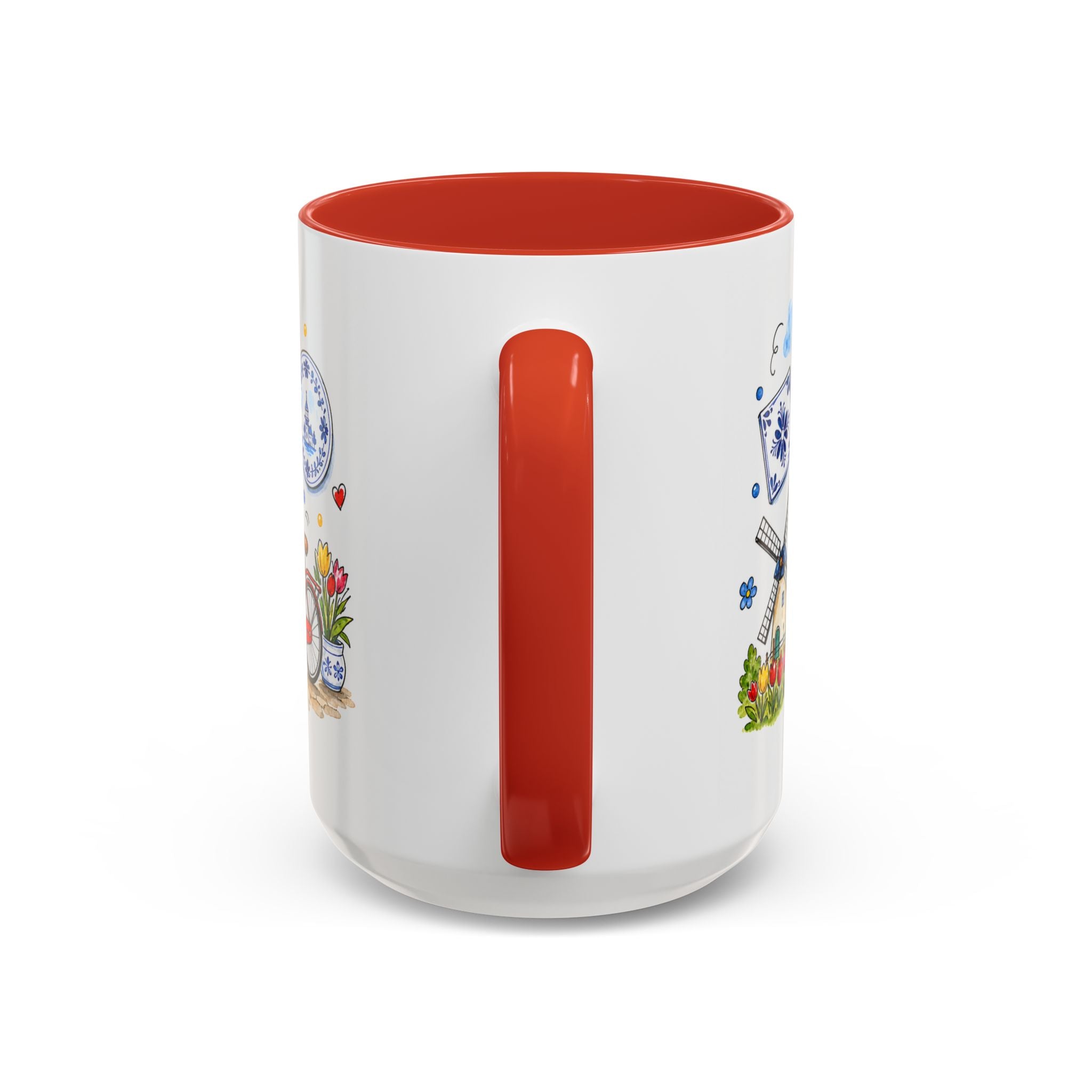 Amsterdam Travel Mug | European City Souvenir Accent Coffee Mug | 11oz 15oz Ceramic Cup