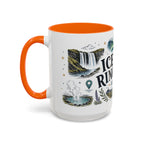 Iceland Ring Road Coffee Mug | Travel Destination Souvenir Gift | Accent Color Ceramic 11oz 15oz