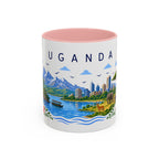 Uganda Coffee Mug | Travel Souvenir Accent Mug | Place Gift Ceramic Cup 11oz 15oz