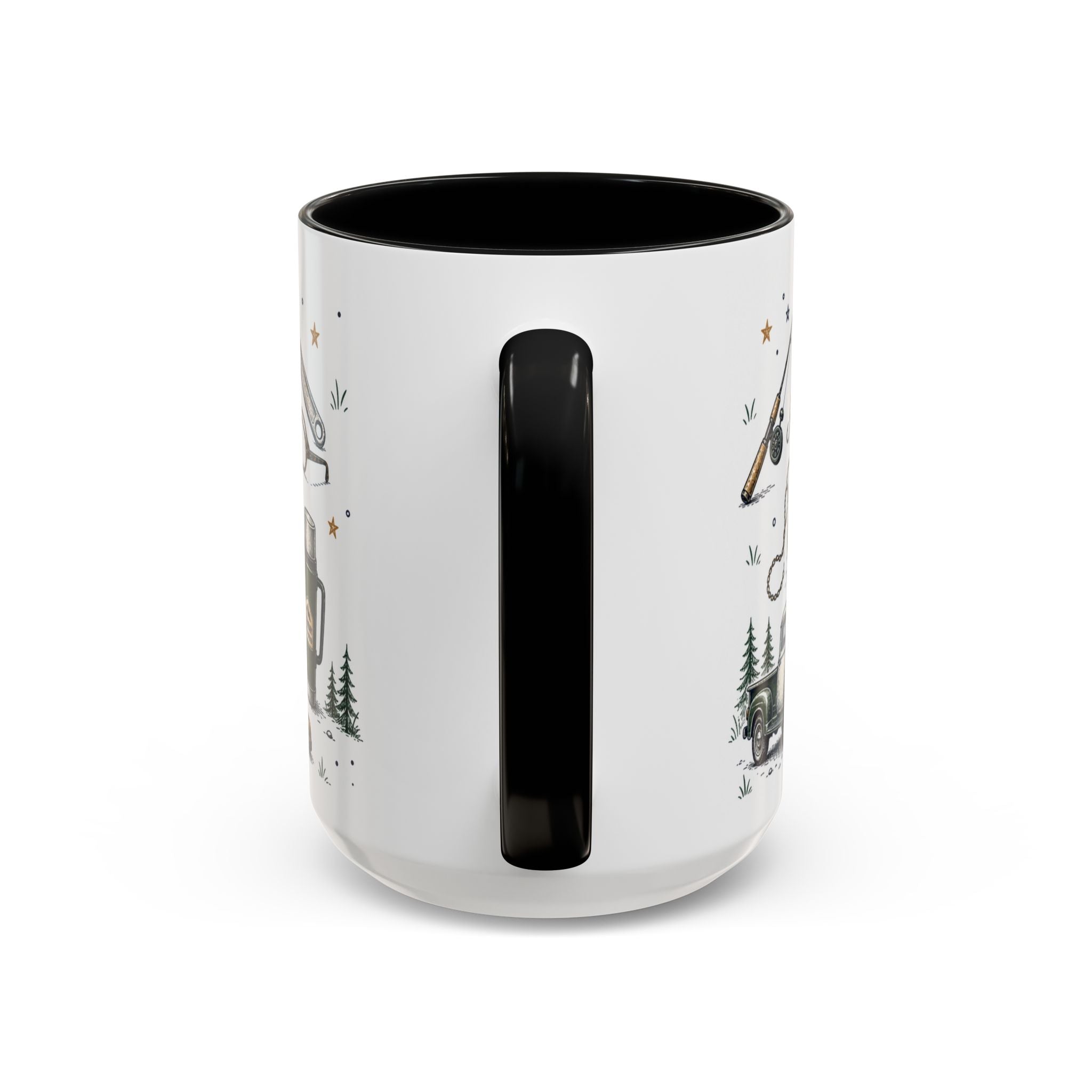 Grandpa The Legend Coffee Mug | Gift From Grandkids | Accent Color Ceramic 11oz 15oz