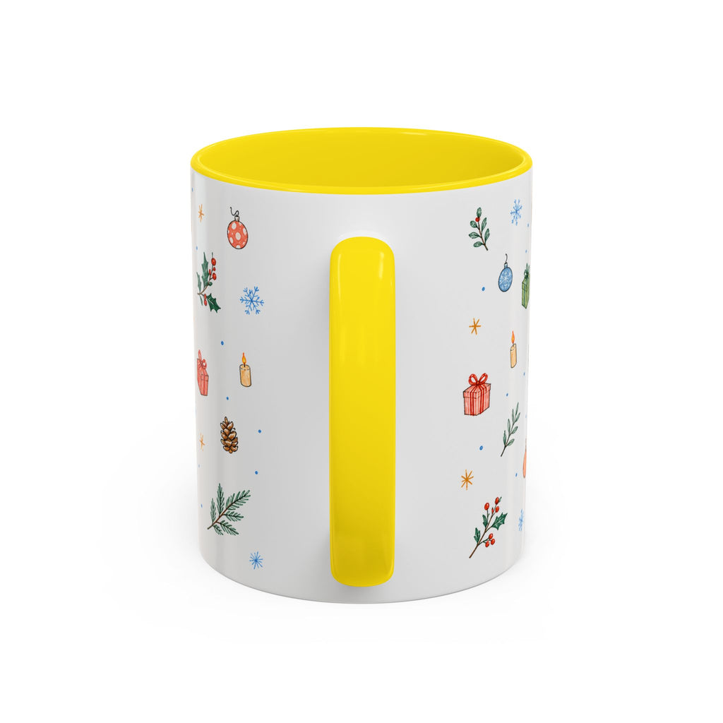 Dhaka Christmas Mug | Watercolor Travel Souvenir | Holiday Gift | Accent Ceramic Coffee Cup 11oz 15oz