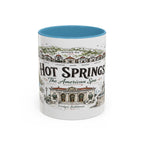 Hot Springs National Park Coffee Mug | Arkansas Thermal Spring Spa Gift | Accent Color Ceramic 11oz 15oz
