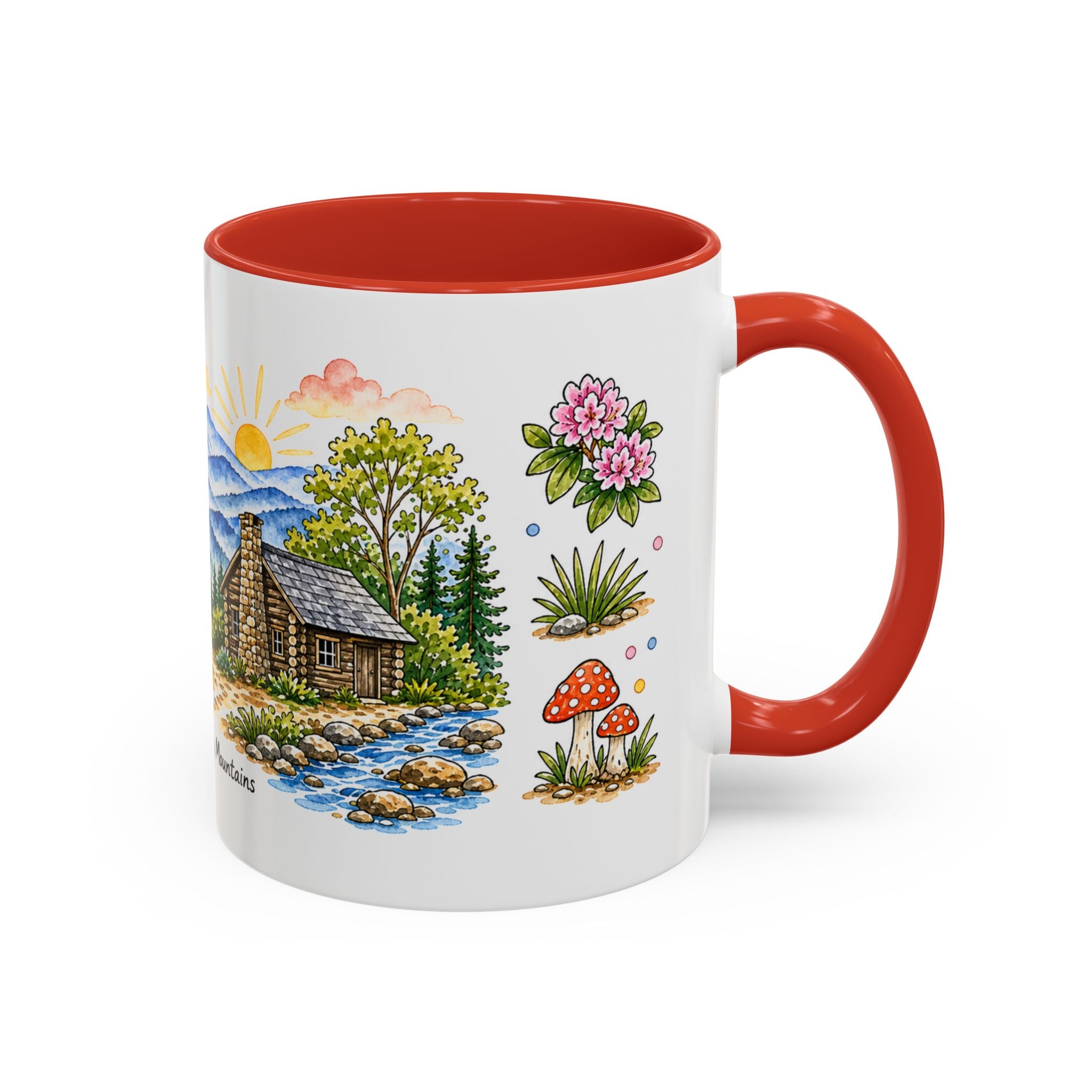 Great Smoky Mountains National Park Mug | US Travel Souvenir Accent Coffee Mug | 11oz 15oz Ceramic Cup