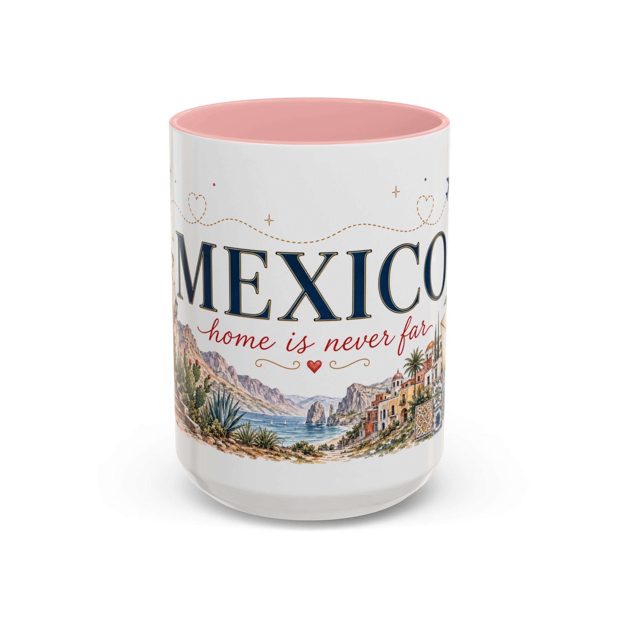 Mexico Home Country Mug | Moving Away Gift | Long Distance Friendship | 11 oz 15 oz Accent Mug