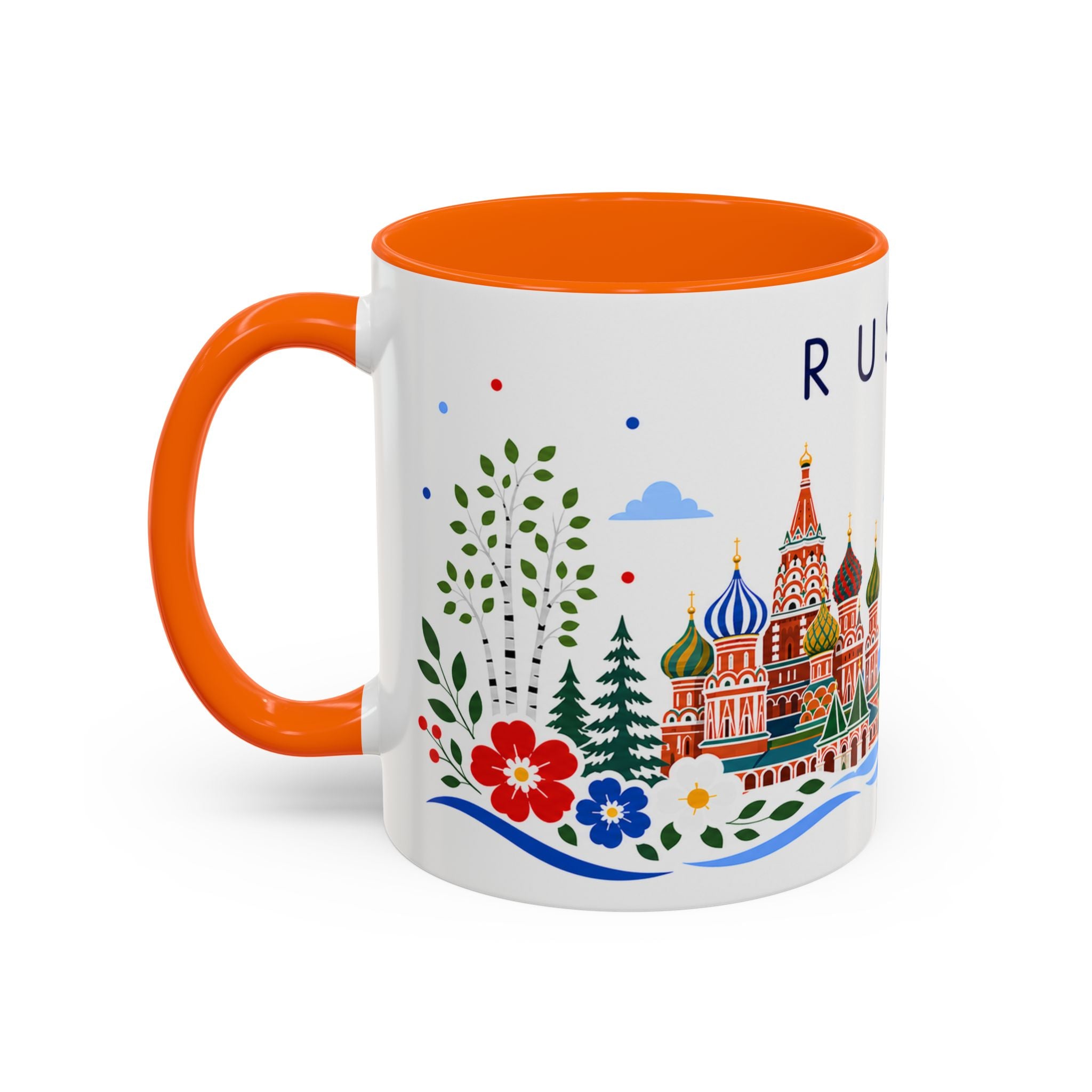 Russia Coffee Mug | Travel Souvenir Accent Mug | Place Gift Ceramic Cup 11oz 15oz
