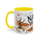 Namib Desert Coffee Mug | Travel Destination Souvenir Gift | Accent Color Ceramic 11oz 15oz