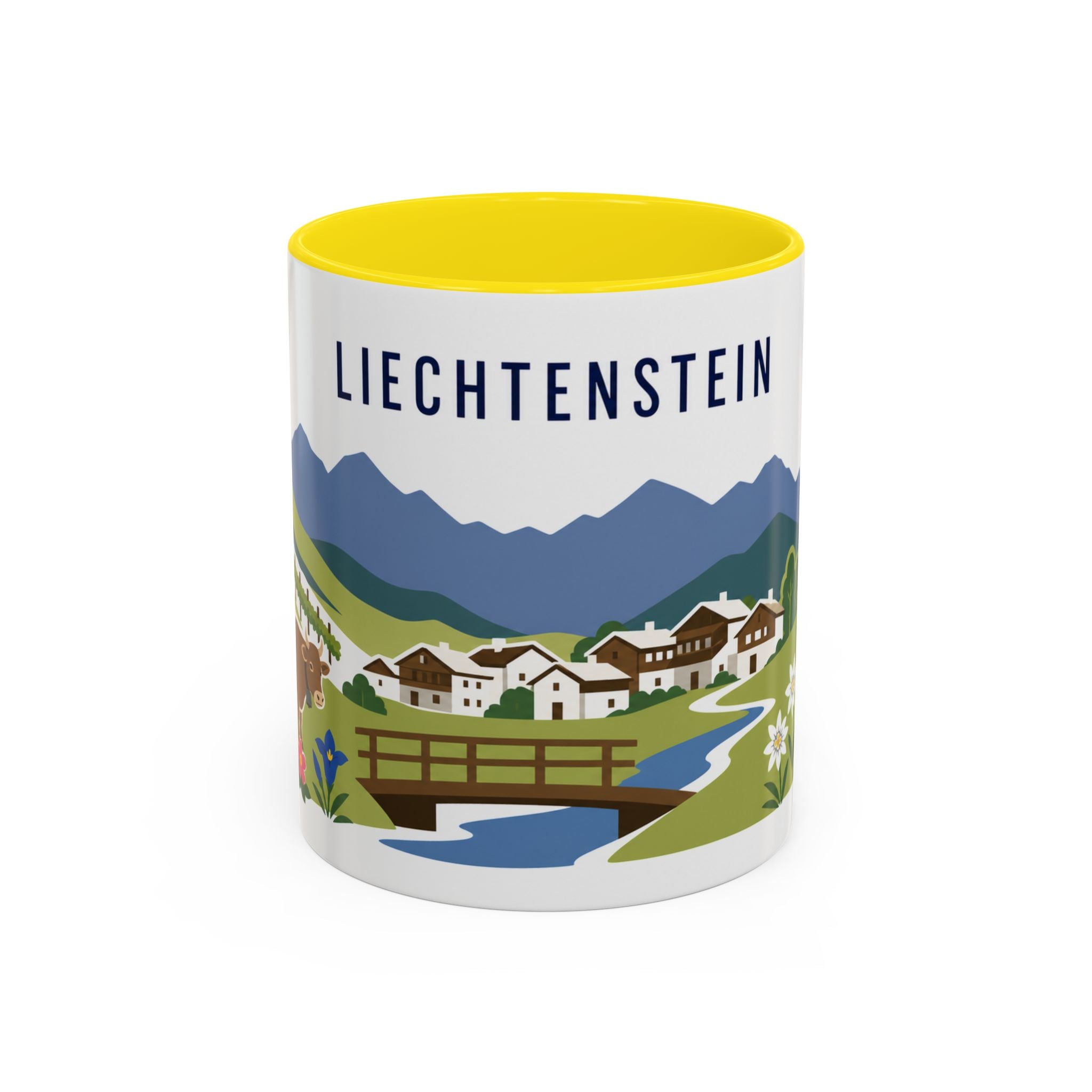 Liechtenstein Coffee Mug | Travel Souvenir Accent Mug | Country Gift Ceramic Cup 11oz 15oz