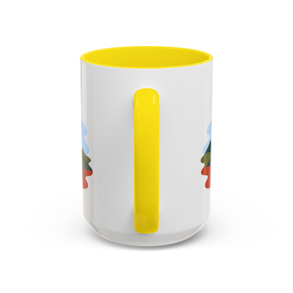 Torres del Paine Coffee Mug | Travel Destination Souvenir Gift | Accent Color Ceramic 11oz 15oz