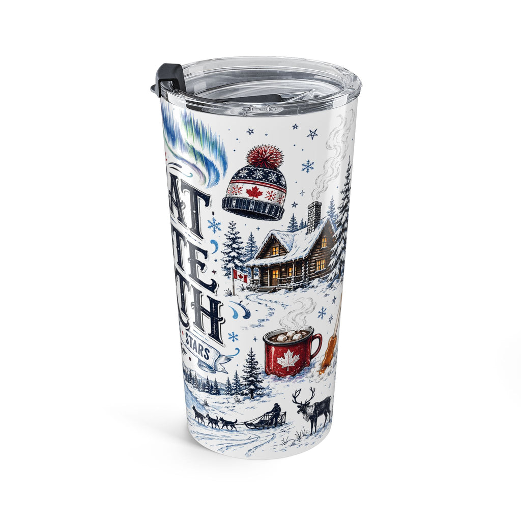 Great White North 20oz Tumbler | Canadian Pride Gift | Insulated Stainless Steel Travel Cup