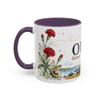 Ohio State Map Mug | Botanical Travel Sketch, Homesick Gift, Long Distance Friendship