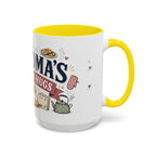 Grandma's Kitchen Hugs Coffee Mug | Gift From Grandkids | Accent Color Ceramic 11oz 15oz