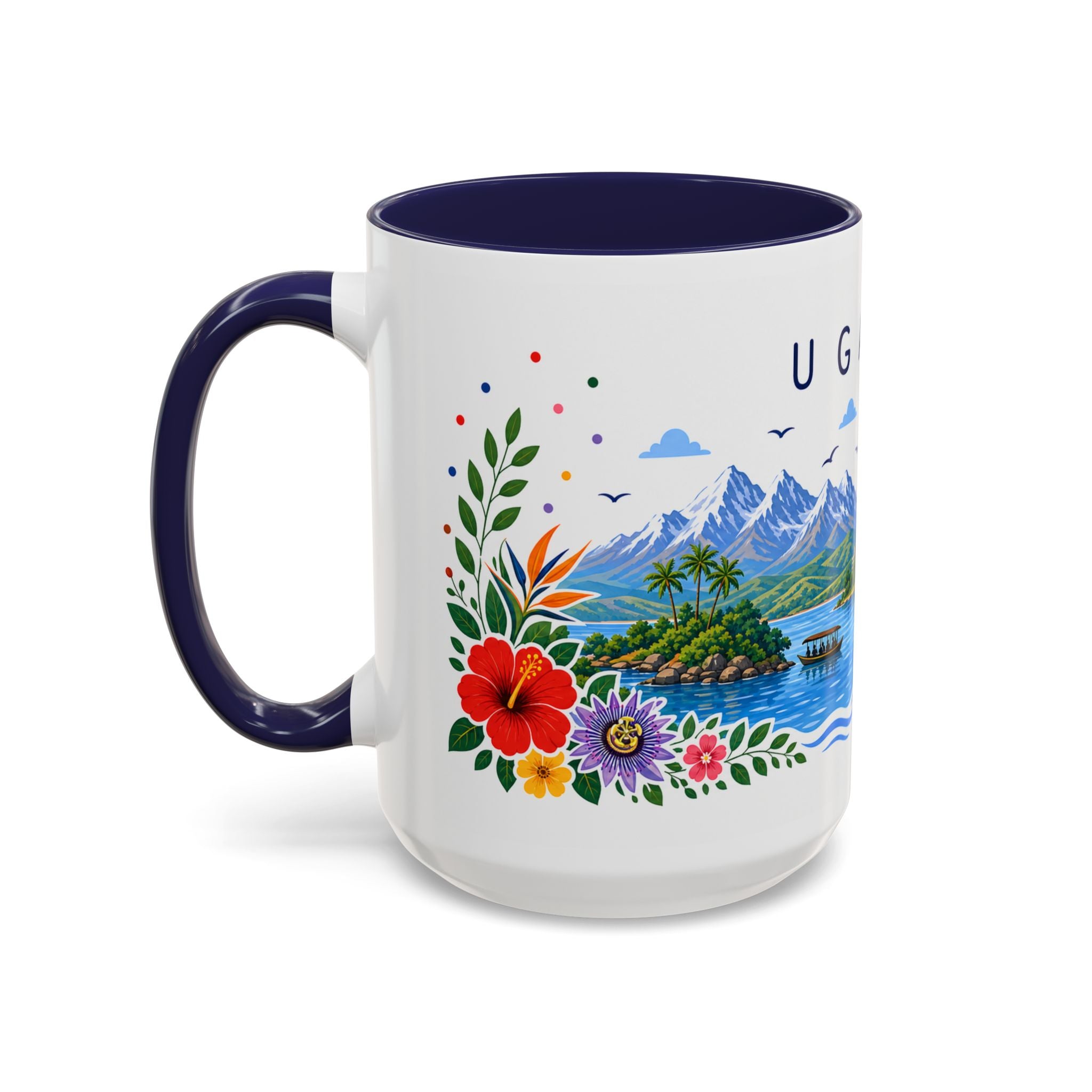 Uganda Coffee Mug | Travel Souvenir Accent Mug | Place Gift Ceramic Cup 11oz 15oz