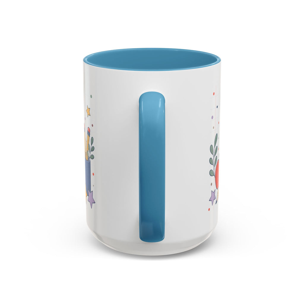 Personalized Teacher Mug | Custom Name Notebook Coffee Cup | Back to School Gift 11oz 15oz