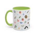 Galapagos Islands Christmas Mug | Watercolor Travel Souvenir | Holiday Gift | Accent Ceramic Coffee Cup 11oz 15oz