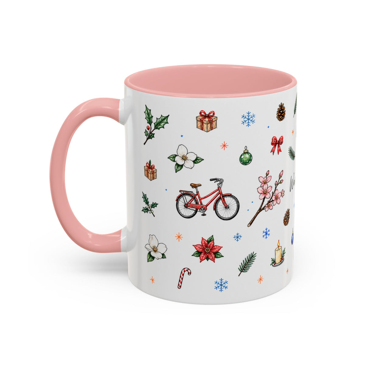 Washington DC Christmas Mug | Watercolor City Souvenir | Ceramic Coffee Cup 11oz 15oz