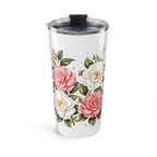 Alabama State Flower 20oz Tumbler | Camellia Botanical State Flower Gift | Insulated Stainless Steel Travel Cup
