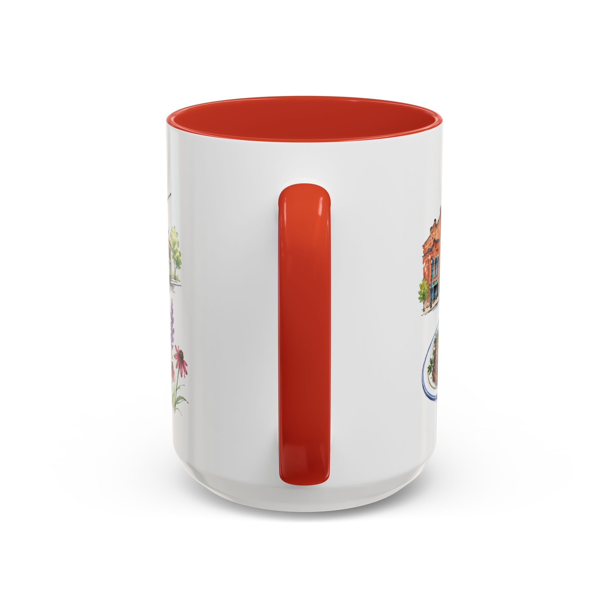 Omaha Illustrated Travel Mug | City Souvenir Accent Coffee Mug | 11oz 15oz Ceramic Cup