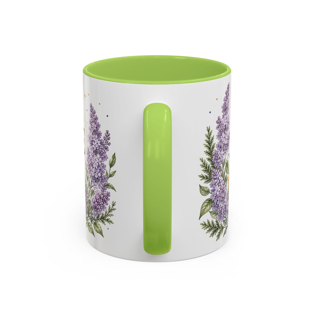 New Hampshire State Map Mug | Botanical Accents, Mountain Landscape Coffee Cup