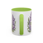 New Hampshire State Map Mug | Botanical Accents, Mountain Landscape Coffee Cup