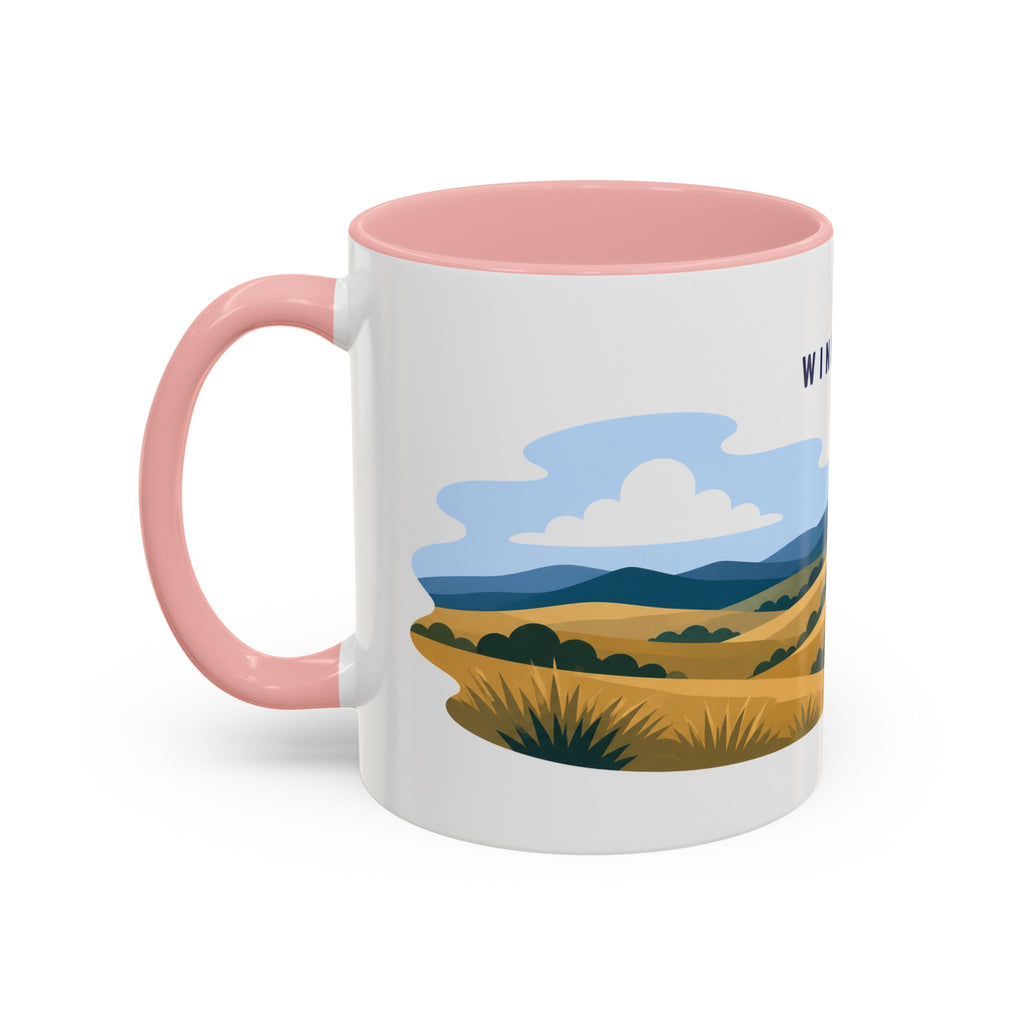 Wind Cave National Park Coffee Mug | Solid Color Block Park Souvenir | 11oz 15oz Accent Mug