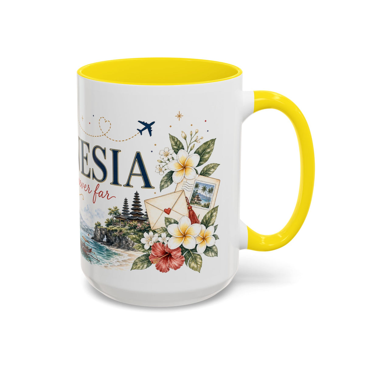 Indonesia Home Country Mug | Moving Away Gift | Long Distance Friendship | 11 oz 15 oz Accent Mug