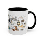 Dubai Coffee Mug | UAE Souvenir Travel Gift | Accent Color Ceramic 11oz 15oz