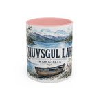 Khuvsgul Lake Mug, Mongolia Travel Souvenir, Bucket List Gift, Accent Ceramic Coffee Mug 11oz 15oz