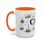 Cairo Coffee Mug | Egypt Souvenir Travel Gift | Accent Color Ceramic 11oz 15oz