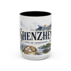 Shenzhen Coffee Mug | China Travel Souvenir | Vintage Illustrated City Gift | 11 oz 15 oz Accent Mug