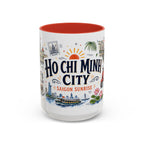 Ho Chi Minh City Coffee Mug | Vietnam Souvenir Travel Gift | Accent Color Ceramic 11oz 15oz