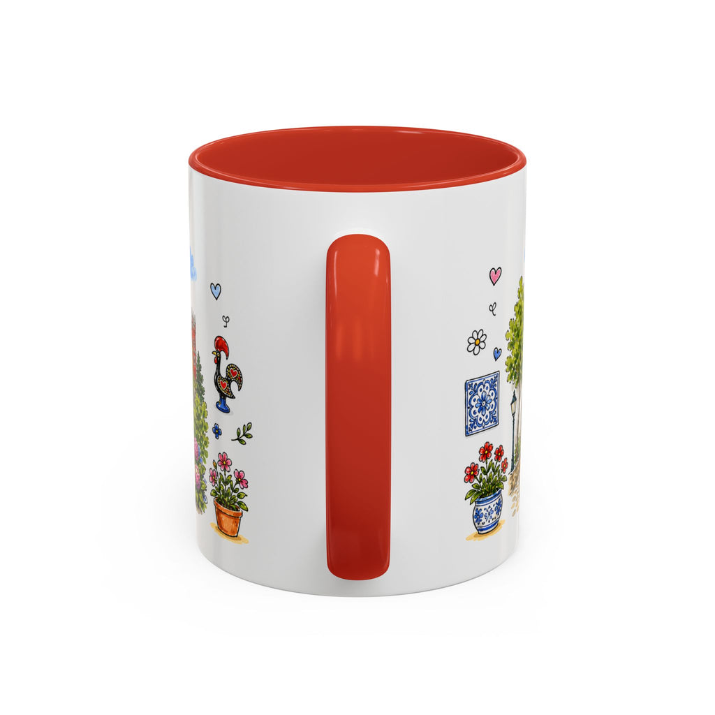 Sintra Illustrated Travel Mug | Portugal Souvenir Accent Coffee Mug | 11oz 15oz Ceramic Cup