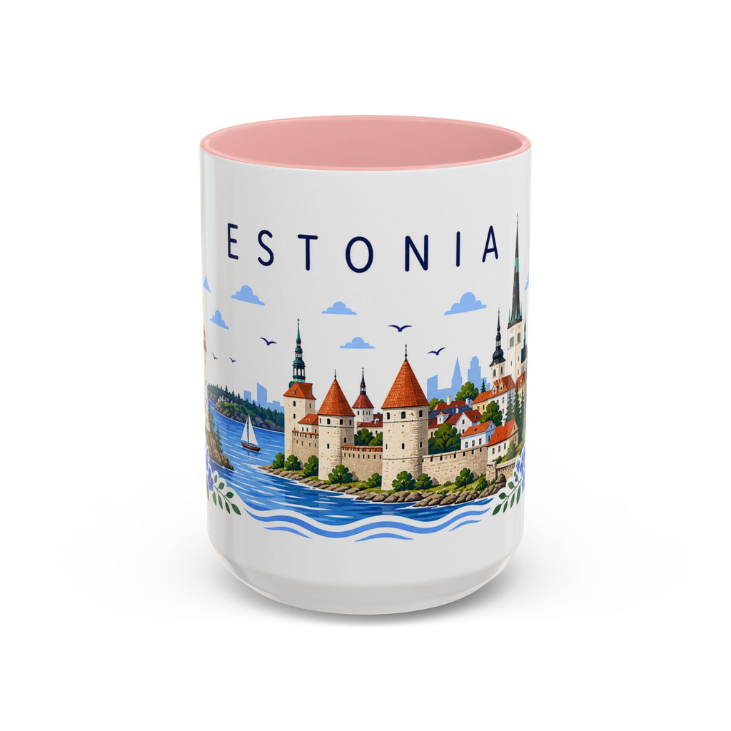 Estonia Coffee Mug | Travel Souvenir Accent Mug | Place Gift Ceramic Cup 11oz 15oz