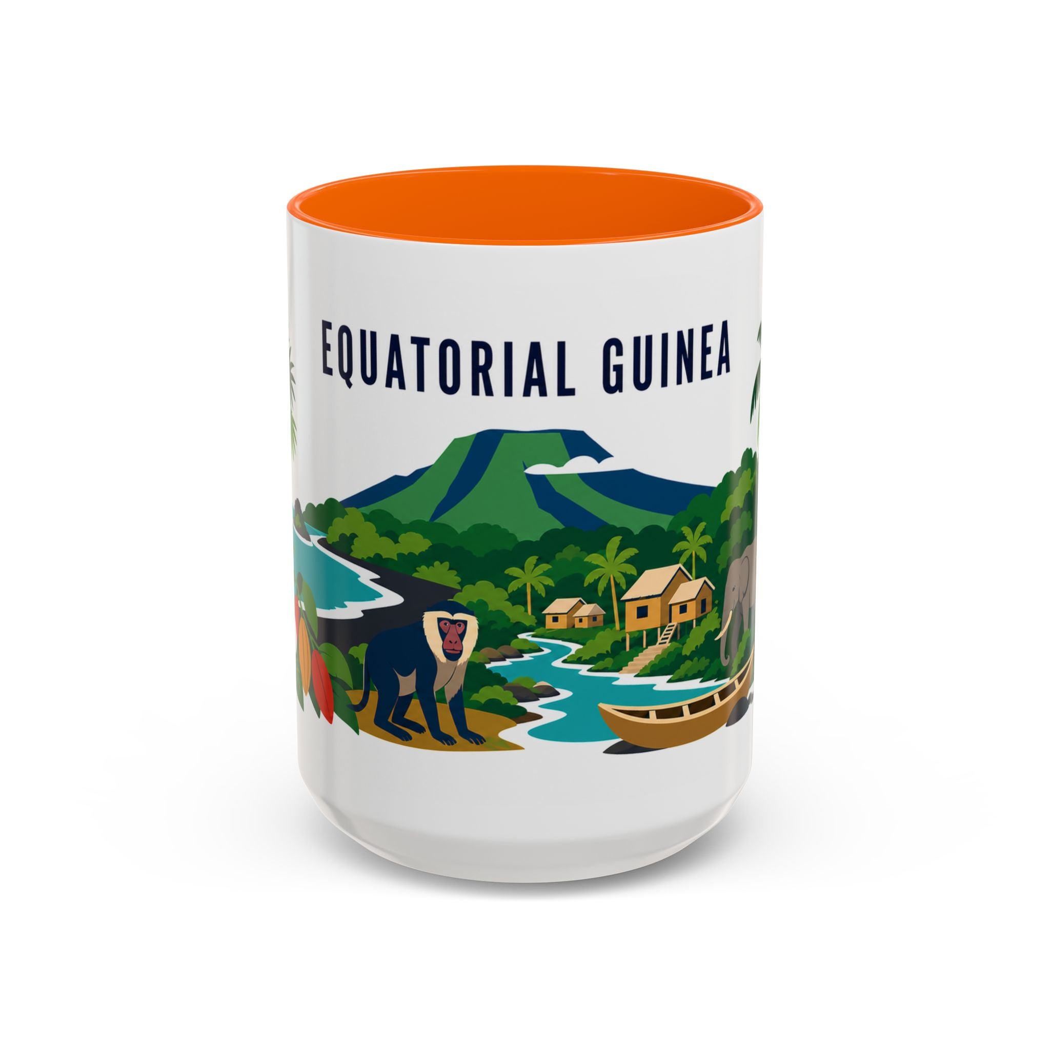 Equatorial Guinea Coffee Mug | Travel Souvenir Accent Mug | Country Gift Ceramic Cup 11oz 15oz