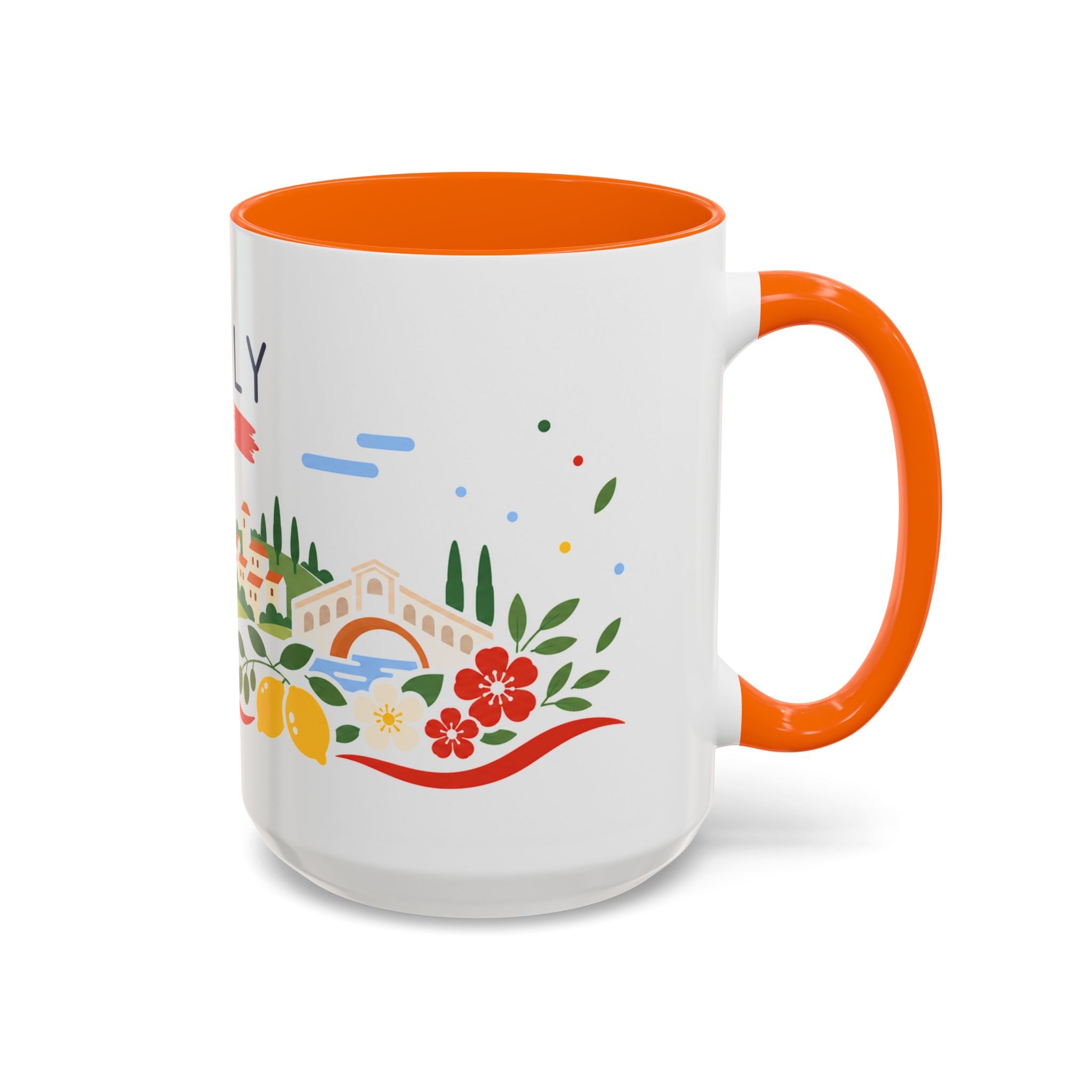 Italy Coffee Mug | Travel Souvenir Accent Mug | Country Gift Ceramic Cup 11oz 15oz