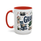 Best Grandparents Ever Coffee Mug | Gift From Grandkids | Accent Color Ceramic 11oz 15oz