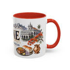 Pune Coffee Mug | India Travel Souvenir | Vintage Illustrated City Gift | 11 oz 15 oz Accent Mug