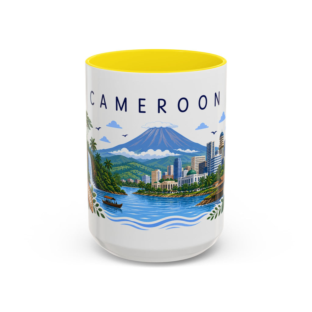 Cameroon Coffee Mug | Travel Souvenir Accent Mug | Place Gift Ceramic Cup 11oz 15oz