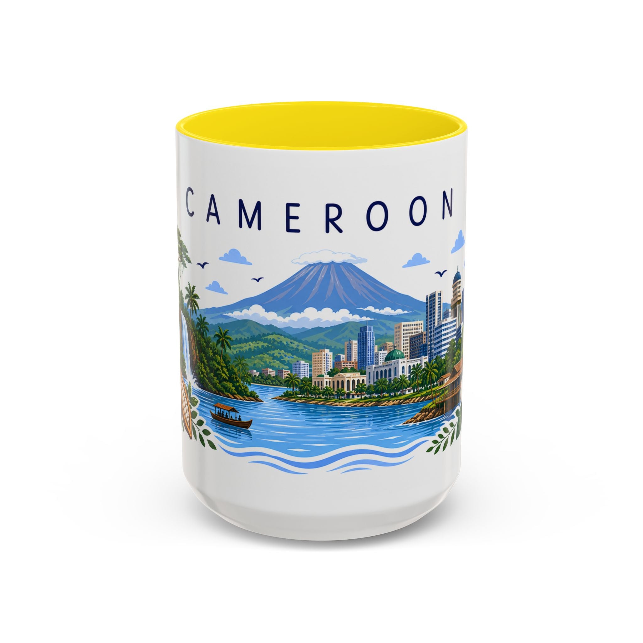 Cameroon Coffee Mug | Travel Souvenir Accent Mug | Place Gift Ceramic Cup 11oz 15oz