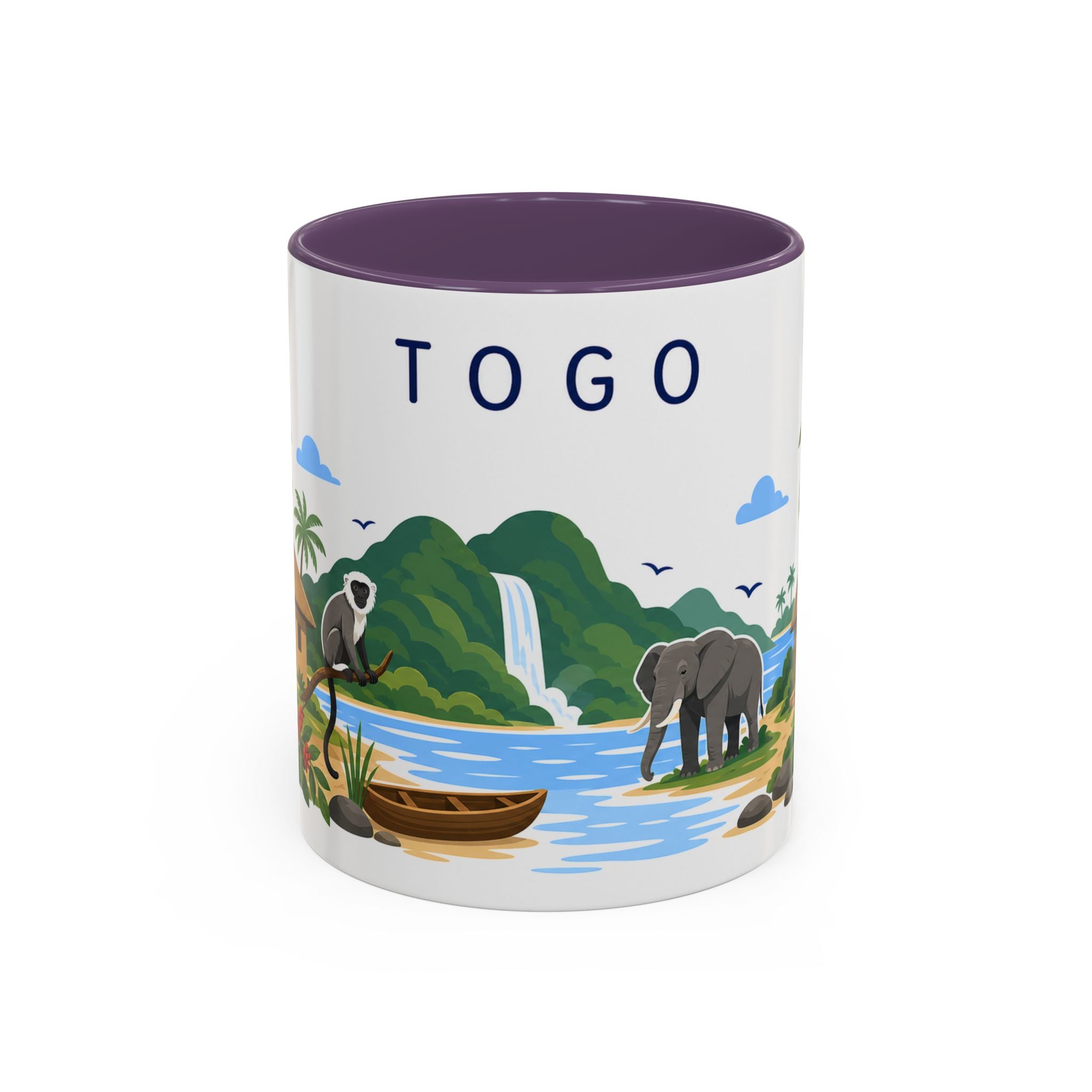 Togo Coffee Mug | Travel Souvenir Accent Mug | Country Gift Ceramic Cup 11oz 15oz