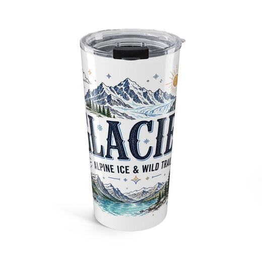 Glacier National Park 20oz Tumbler | Montana Hiking Gift | Insulated Stainless Steel Travel Cup