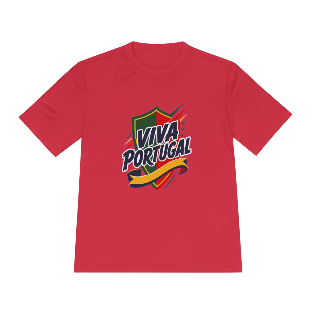 Portugal Soccer T Shirt, Viva Portugal Tee, World Football Fan Shirt, Moisture Wicking Sport Tee
