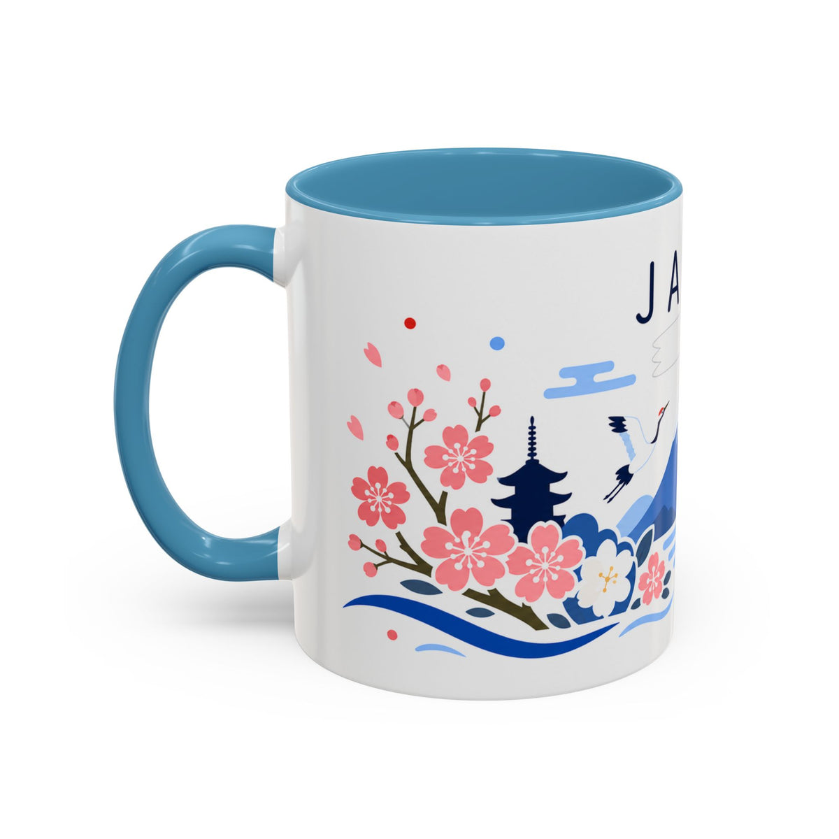 Japan Coffee Mug | Travel Souvenir Accent Mug | Country Gift Ceramic Cup 11oz 15oz