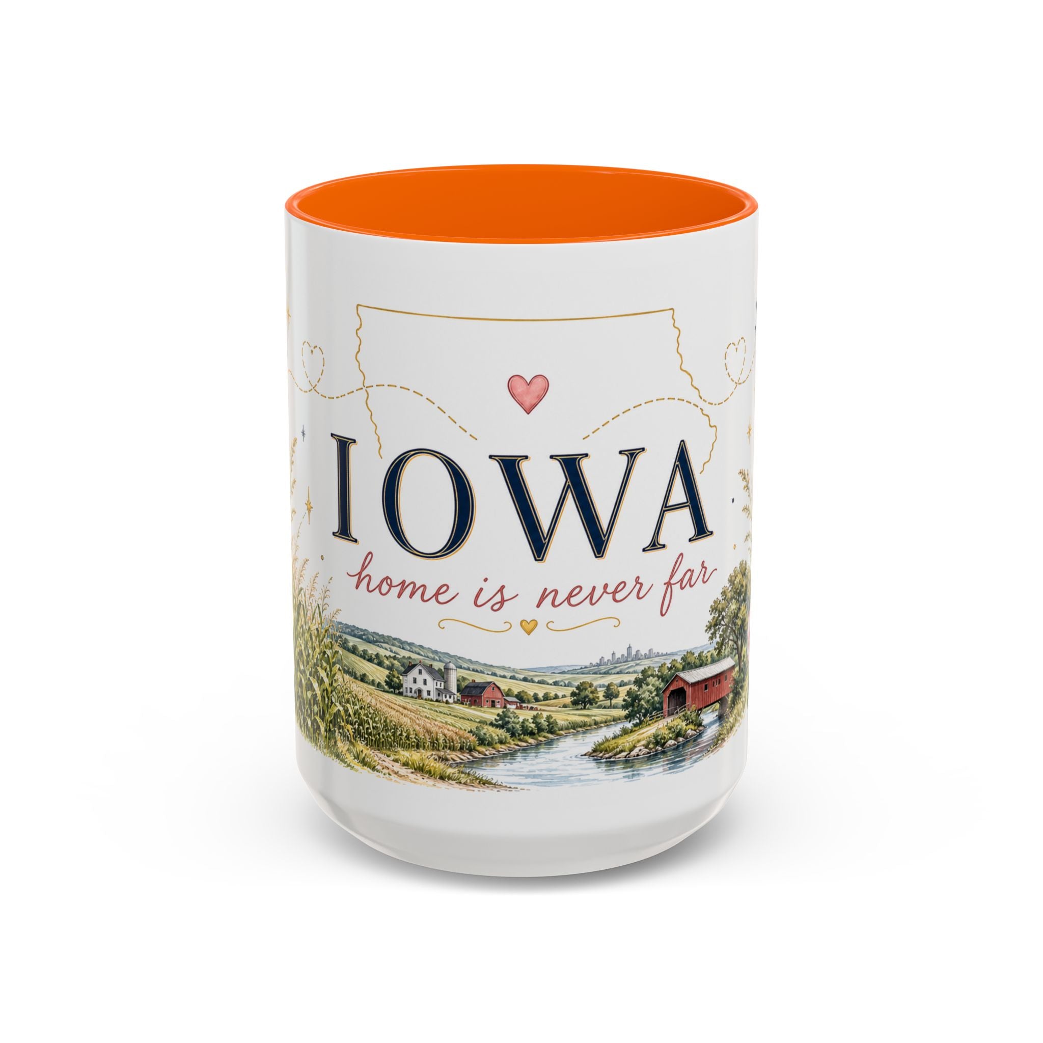 Iowa State Mug | Home is Never Far Accent Mug (11oz or 15oz)