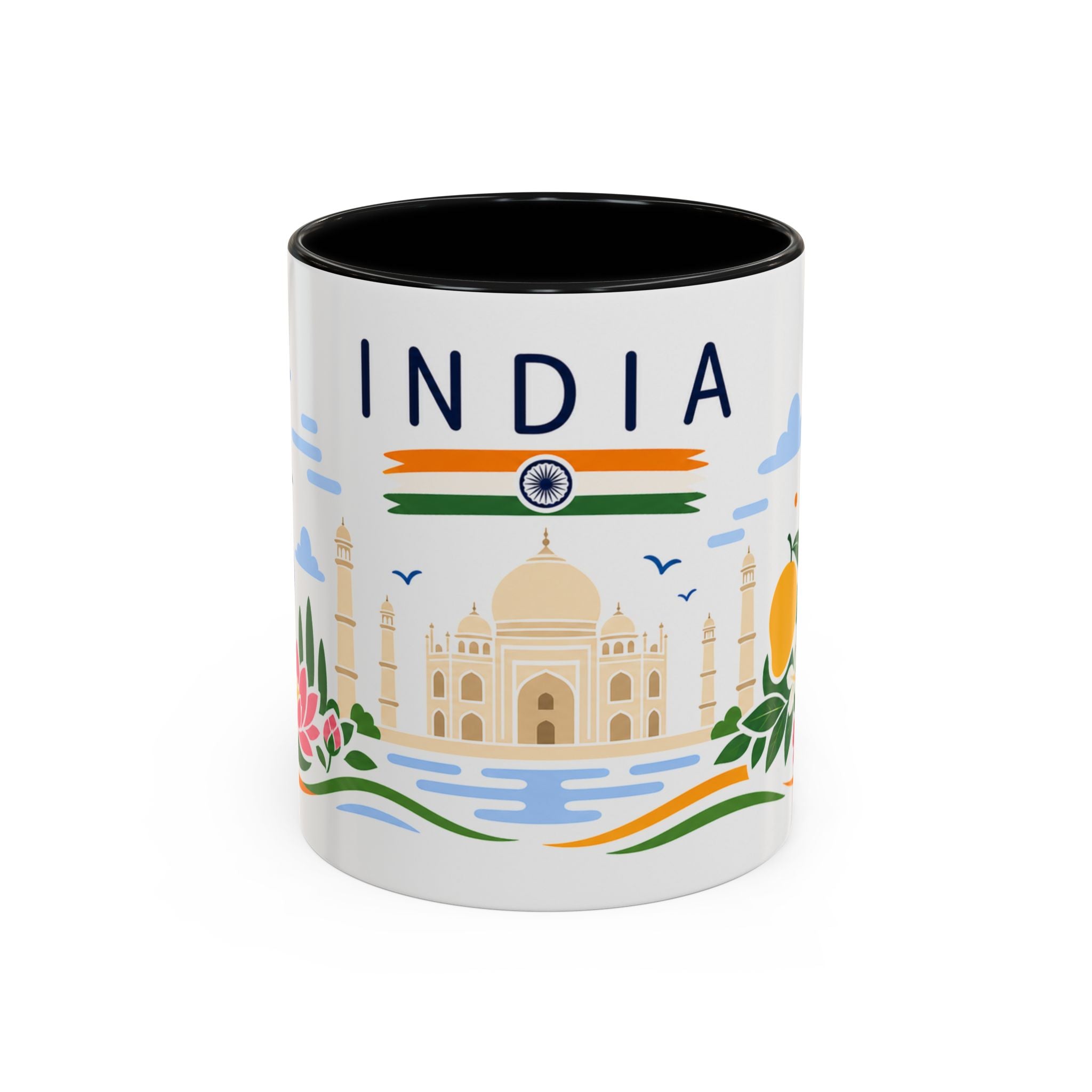 India Coffee Mug | Travel Souvenir Accent Mug | Country Gift Ceramic Cup 11oz 15oz