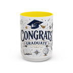Congrats Graduate Coffee Mug | Class of 2026 Graduation Gift | Accent Color Ceramic 11oz 15oz