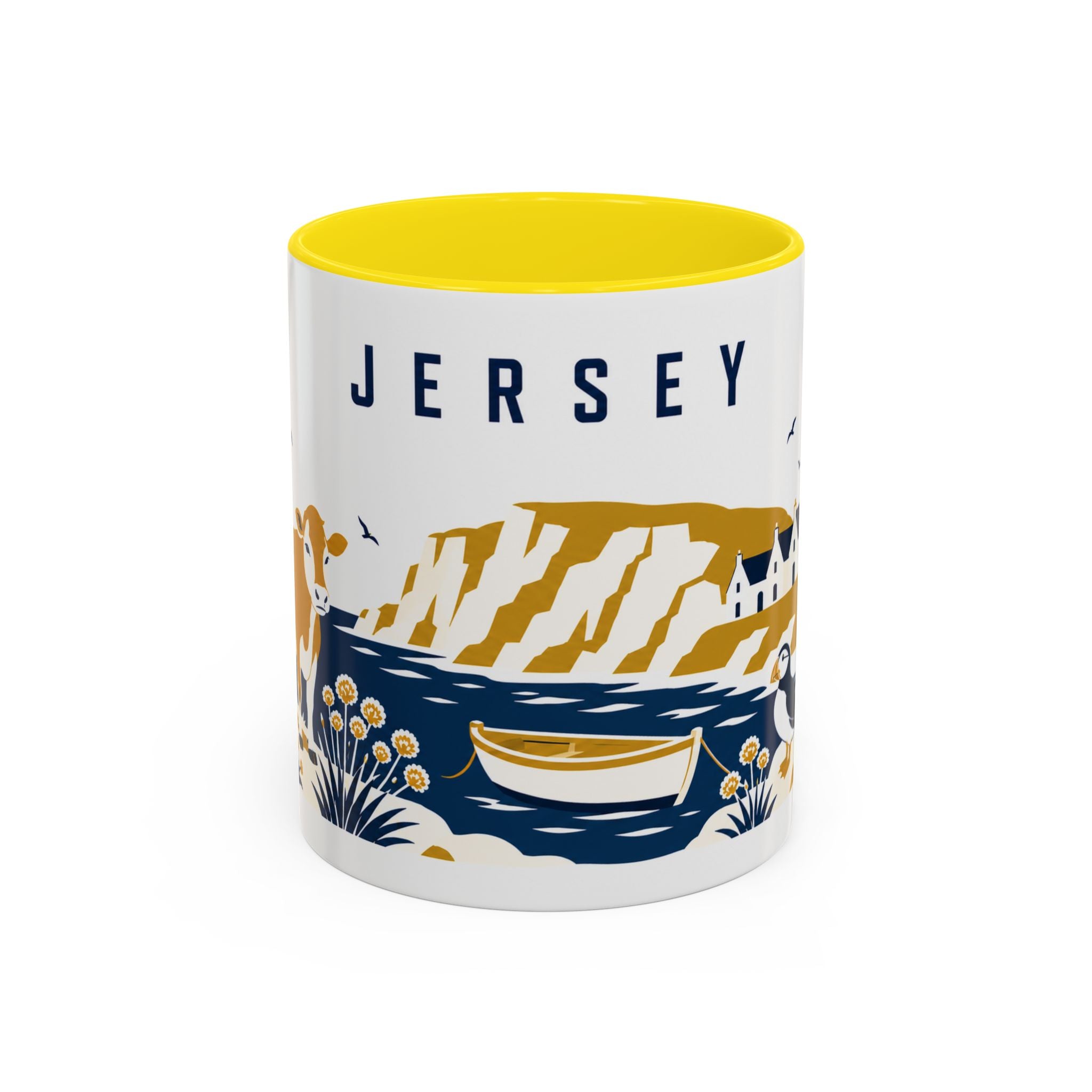 Jersey Coffee Mug | Travel Souvenir Accent Mug | Country Gift Ceramic Cup 11oz 15oz