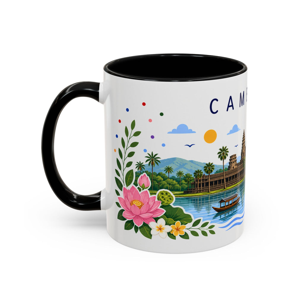 Cambodia Coffee Mug | Travel Souvenir Accent Mug | Place Gift Ceramic Cup 11oz 15oz