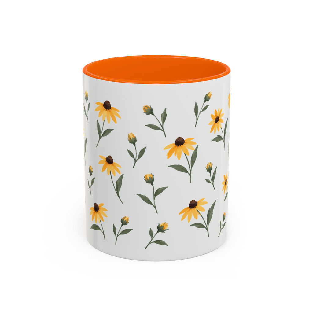 Maryland Black-eyed Susan Mug, State Flower Floral Coffee Cup, 11oz Botanical Gift