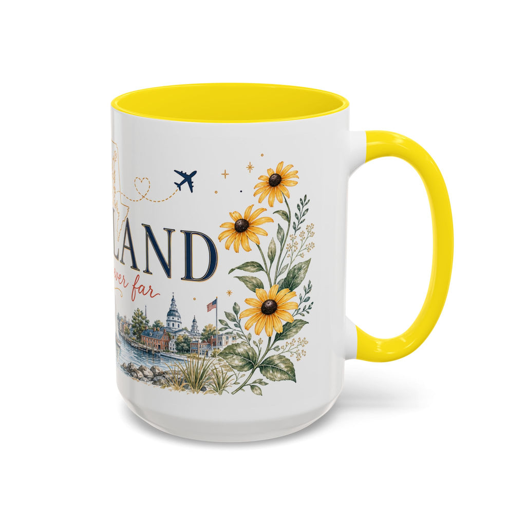 Maryland State Map Mug | Homesick Gift, Long Distance Friendship Coffee Cup (11oz 15oz)